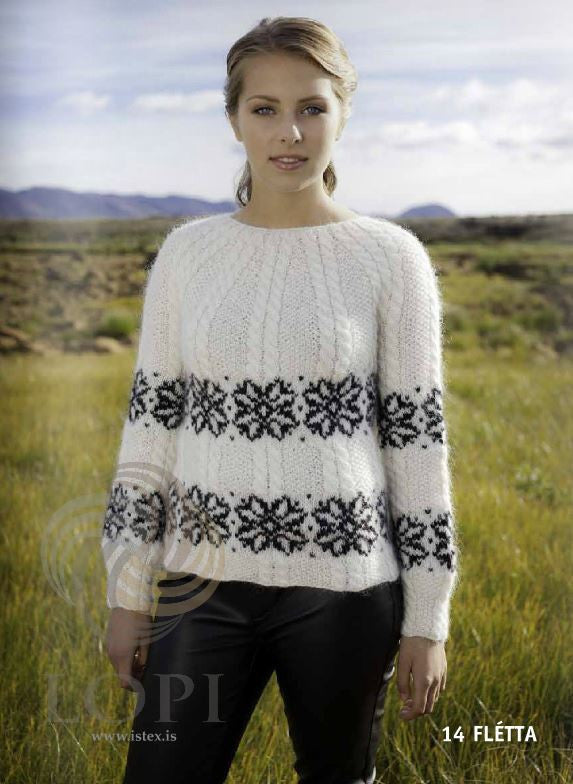 Flétta Women Wool Sweater White – Shopicelandic