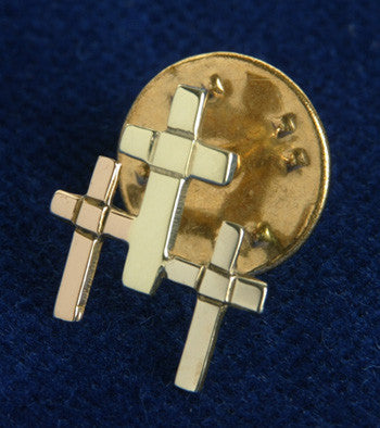 Gold cross lapel hot sale pin jewelry